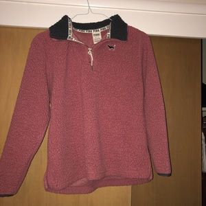 pink sherpa sweatshirt